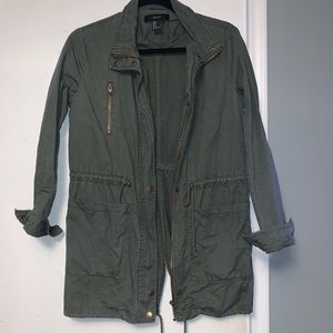 Green utility jacket